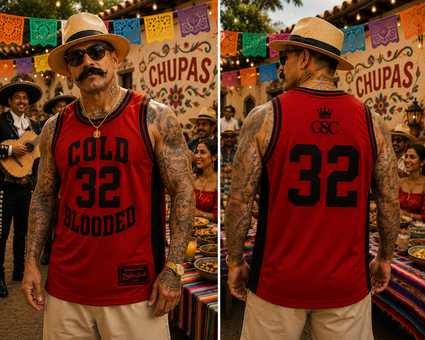 COLD BLOODED 32 Hot Blooded - Model Front & Back