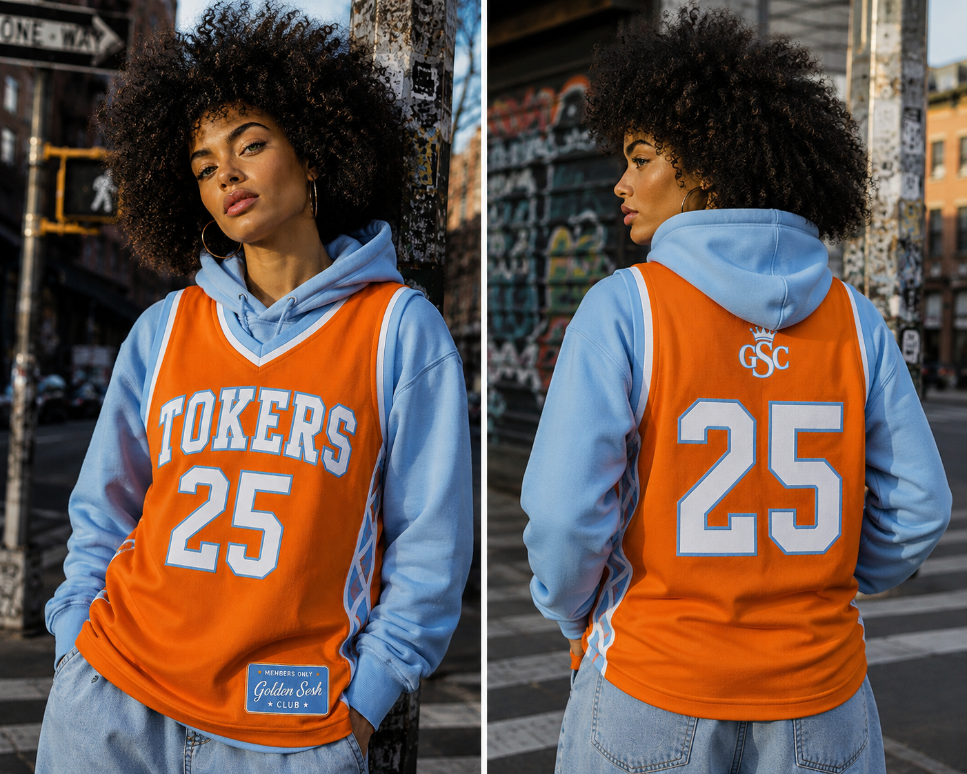 TOKERS 25 Jersey - Model Front and Back Street Style