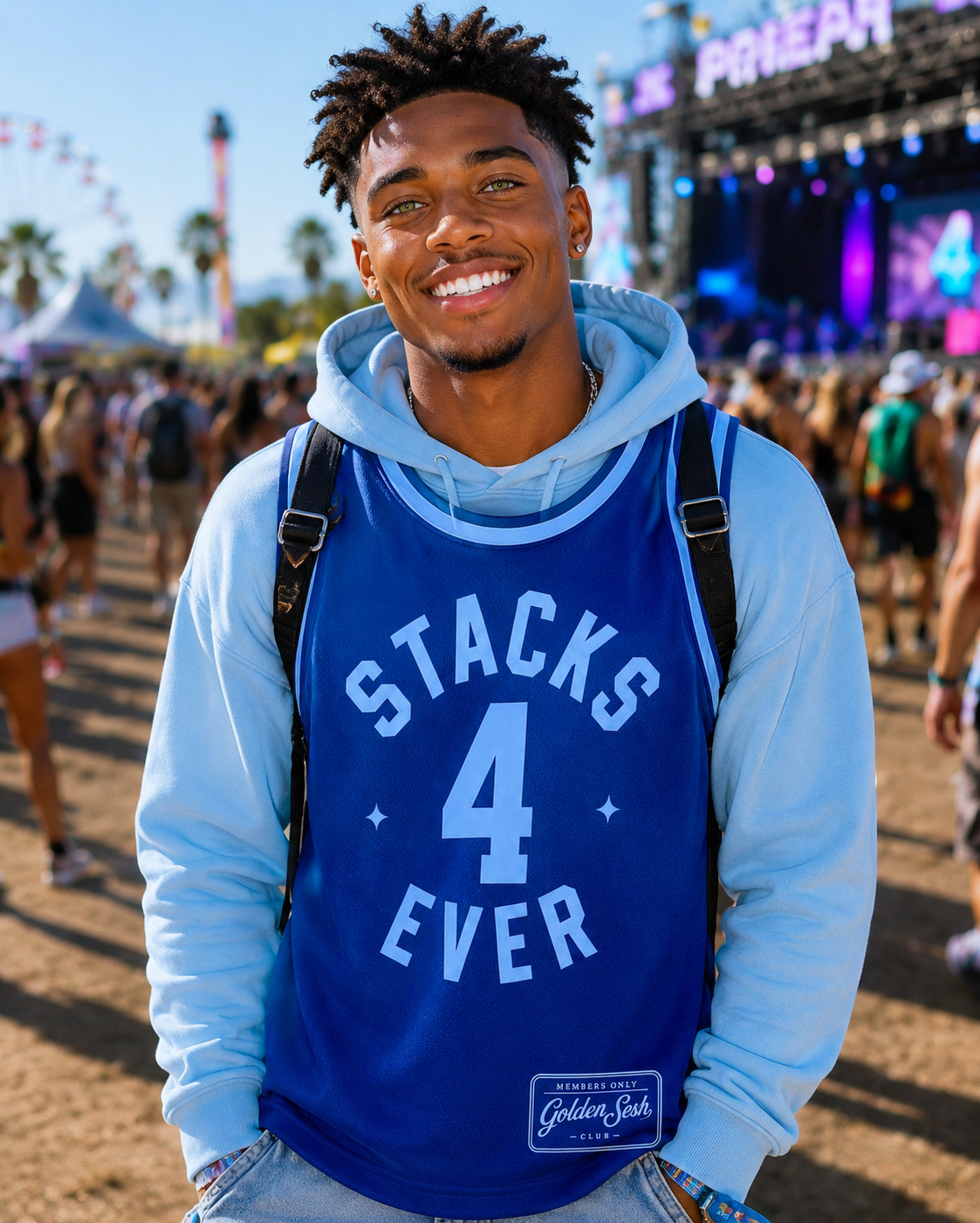 Stacks 4 Ever Jersey - Front Model Close-Up