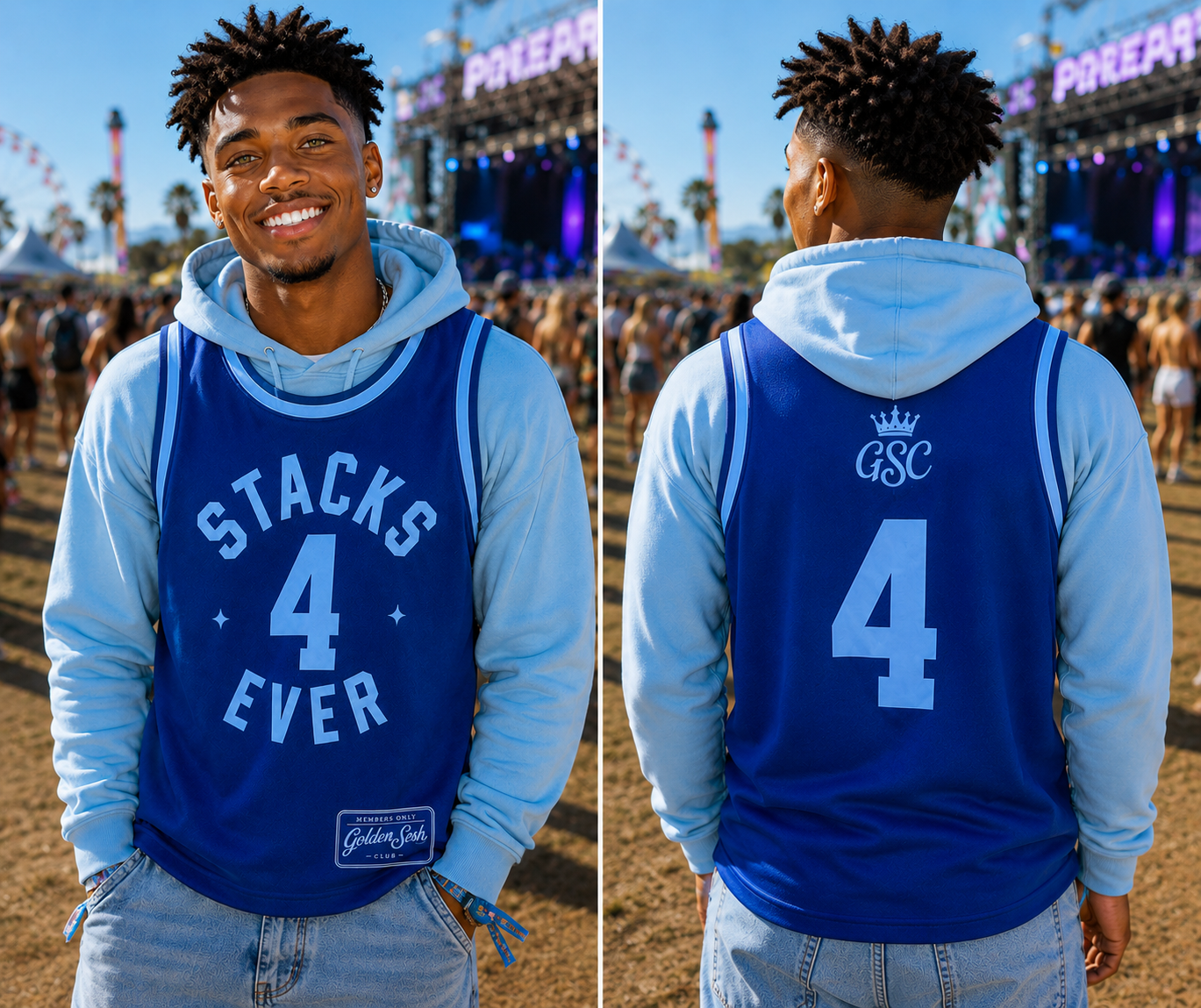 Stacks 4 Ever Jersey - Front and Back Model Shot