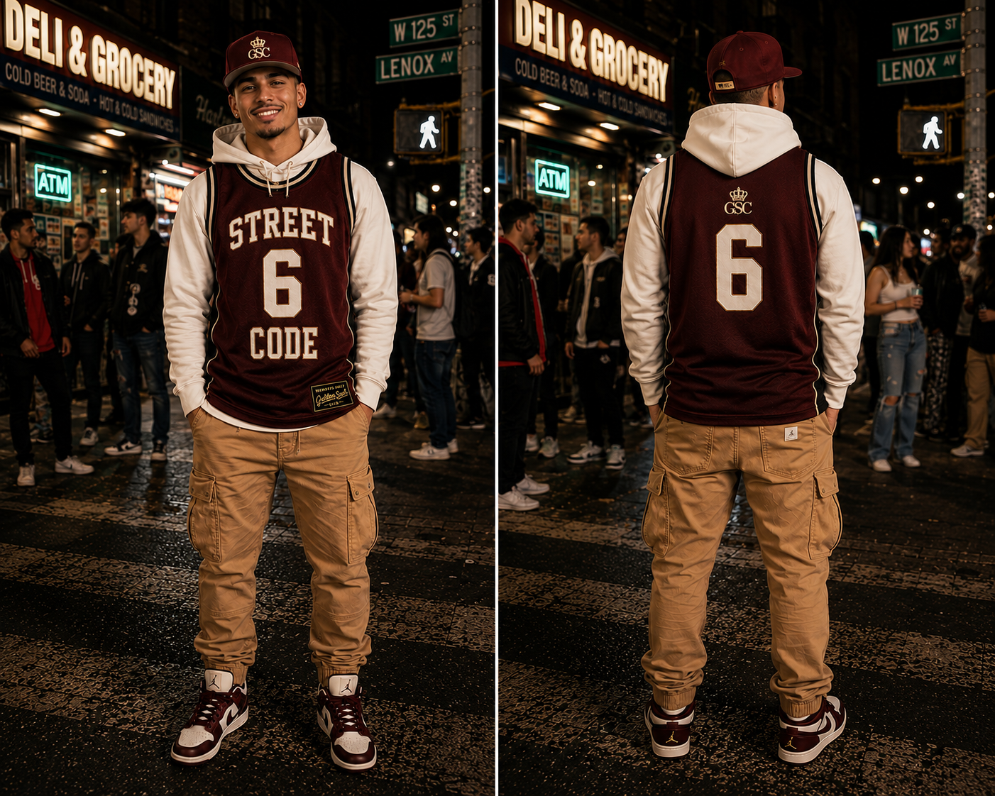 STREET CODE 6 Wine & Wisdom - Model Front & Back
