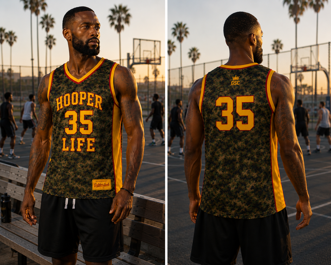 HOOPER LIFE 35 Court Legend - Model Front & Back