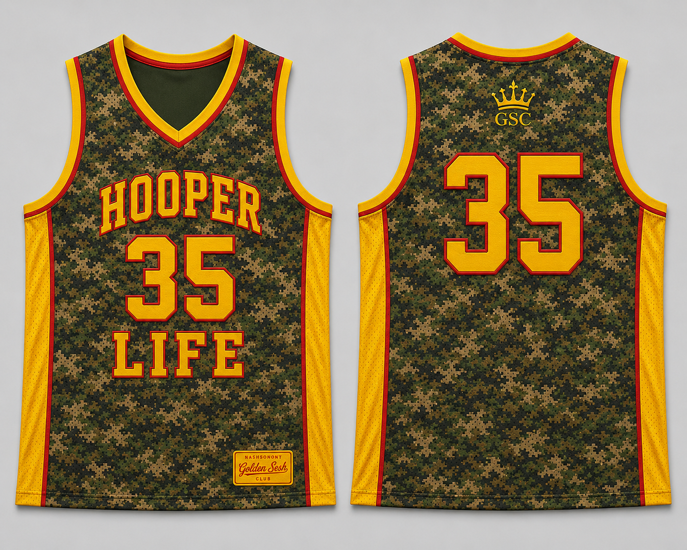 HOOPER LIFE 35 Court Legend - Flat Lay Front & Back