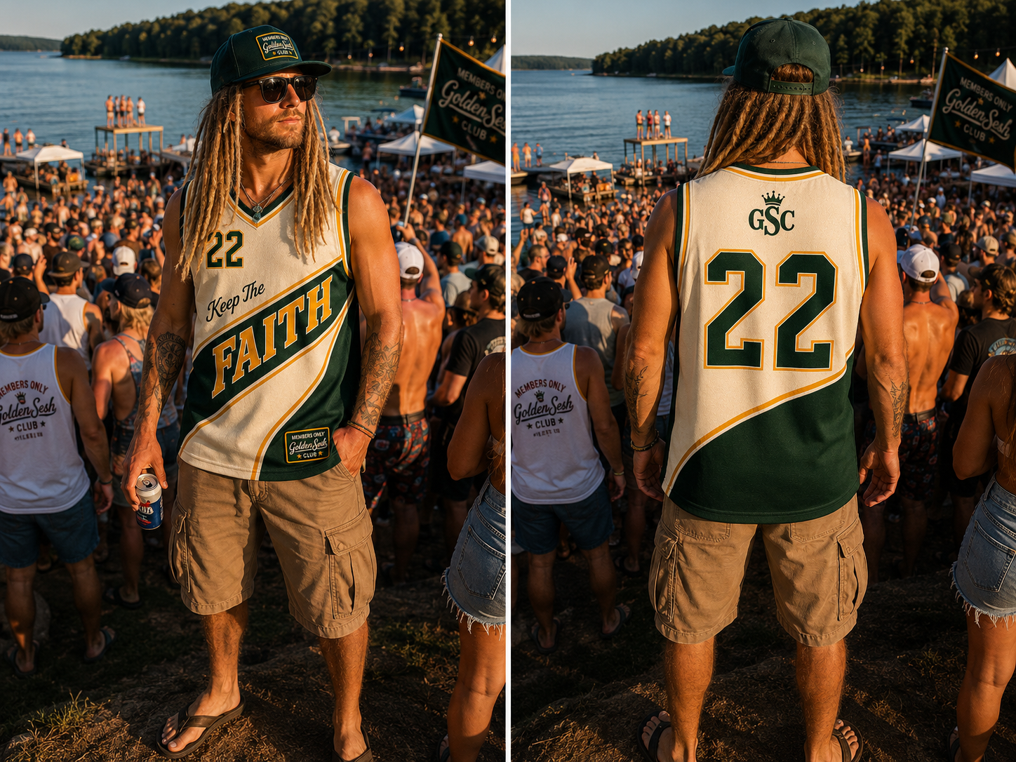 Keep The Faith Jersey (22) - lifestyle front and back