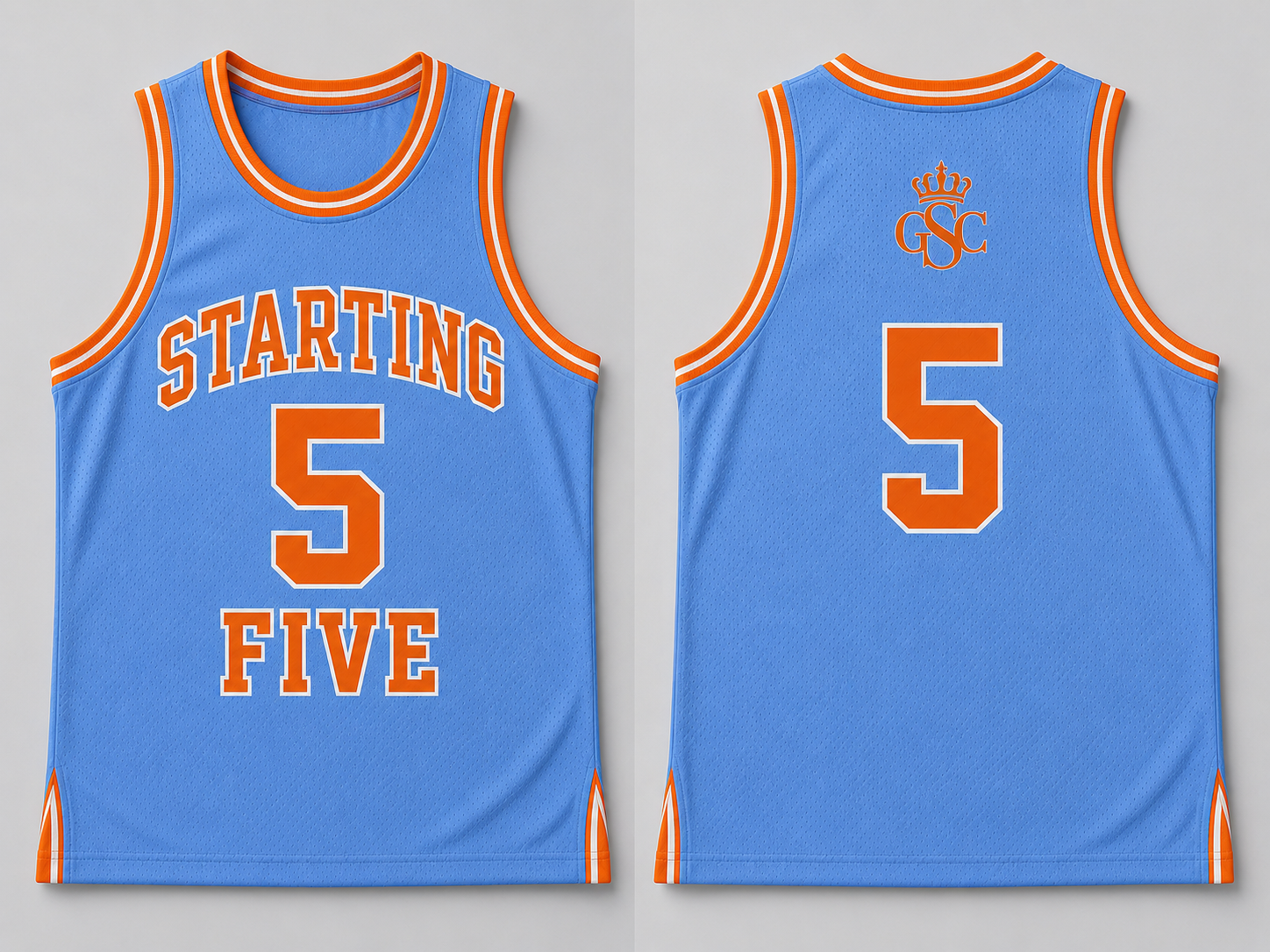 STARTING FIVE 5 Sky & Fire - Flat Lay Front & Back