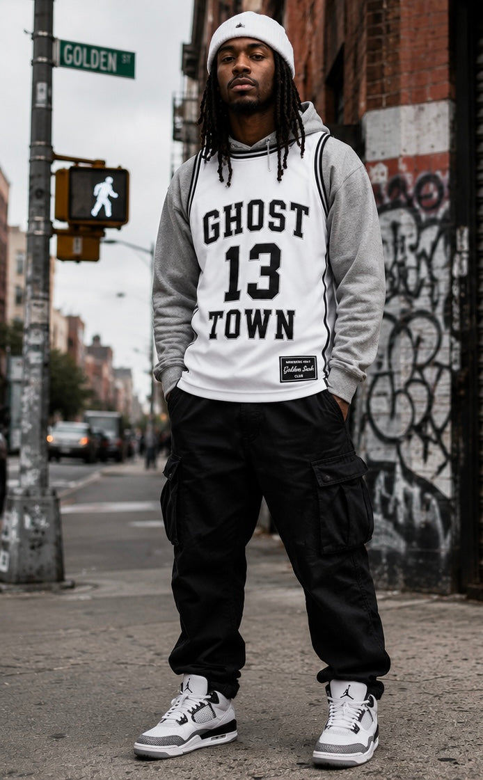 GHOST TOWN 13 Phantom White - Model Front Only