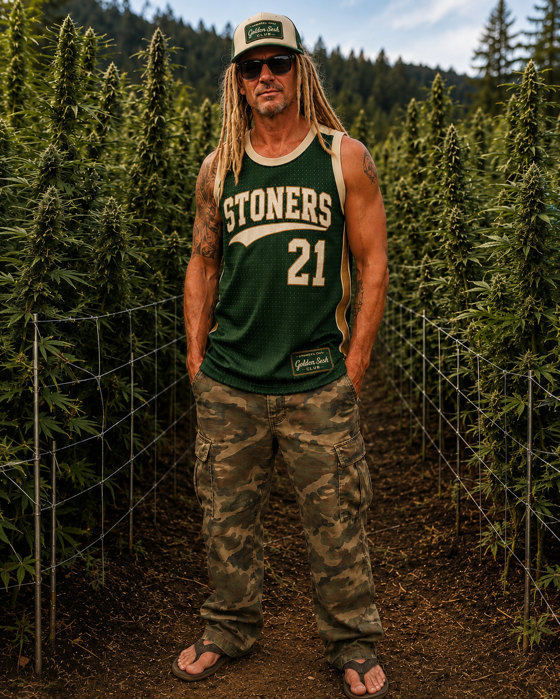 Stoners 21 Jersey - Front Model Full Body